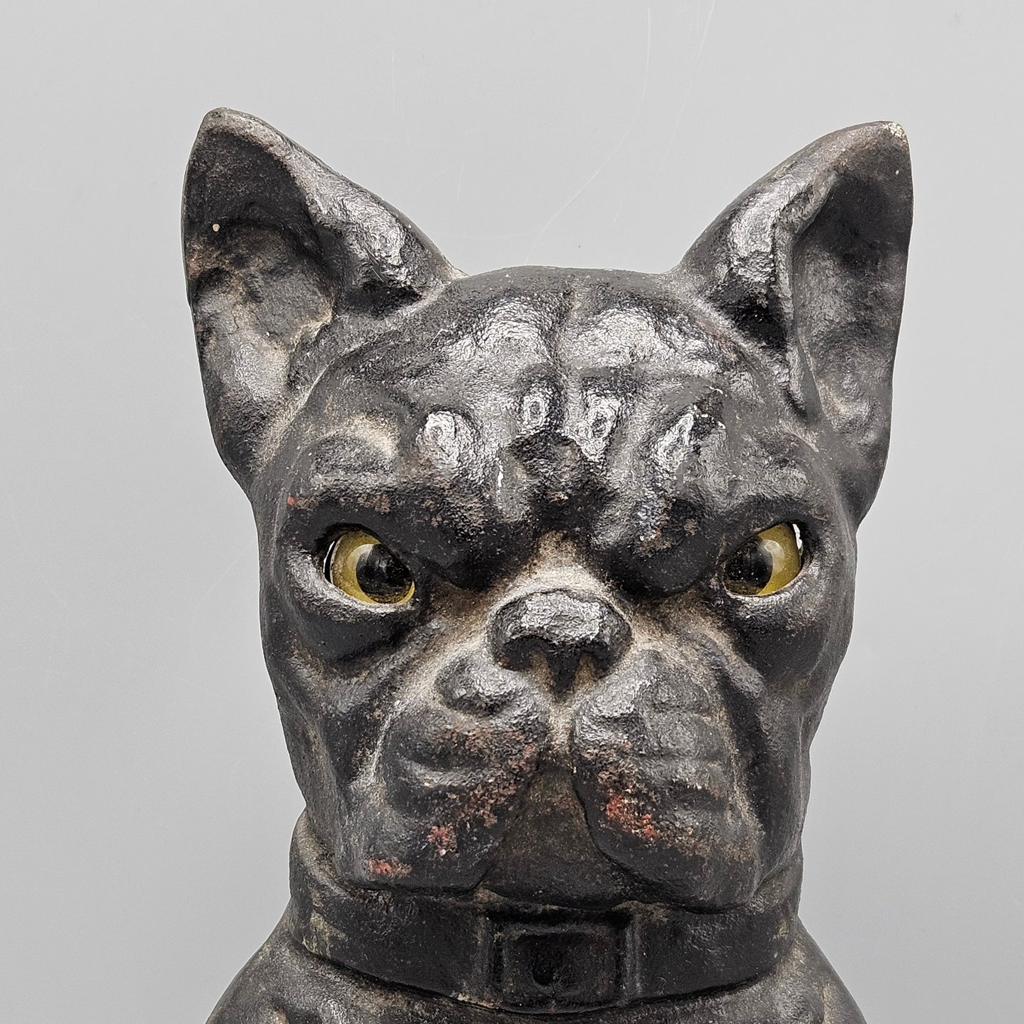 AM Greenblatt Studios Cast Iron Sitting Boston Terrier Doorstop