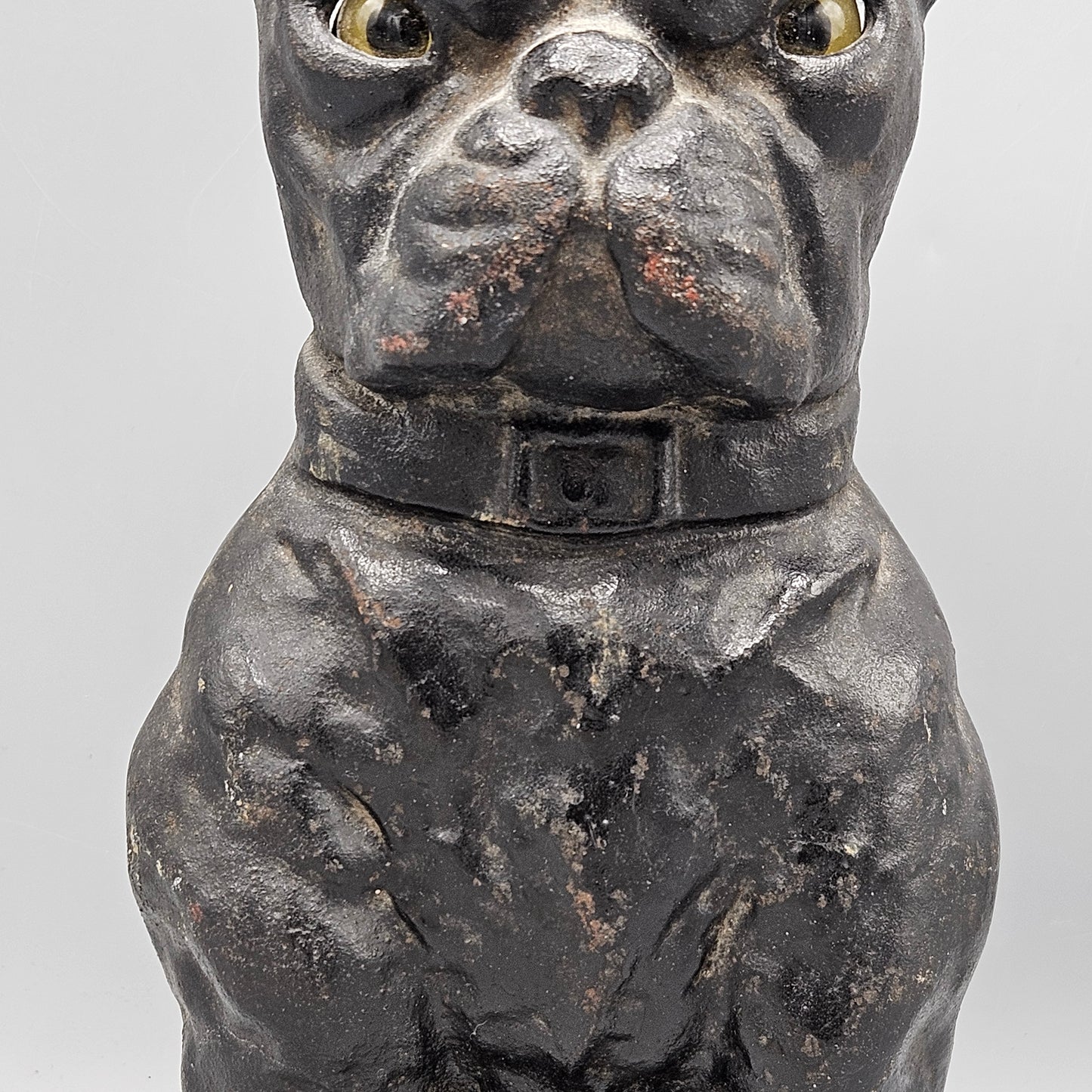 AM Greenblatt Studios Cast Iron Sitting Boston Terrier Doorstop