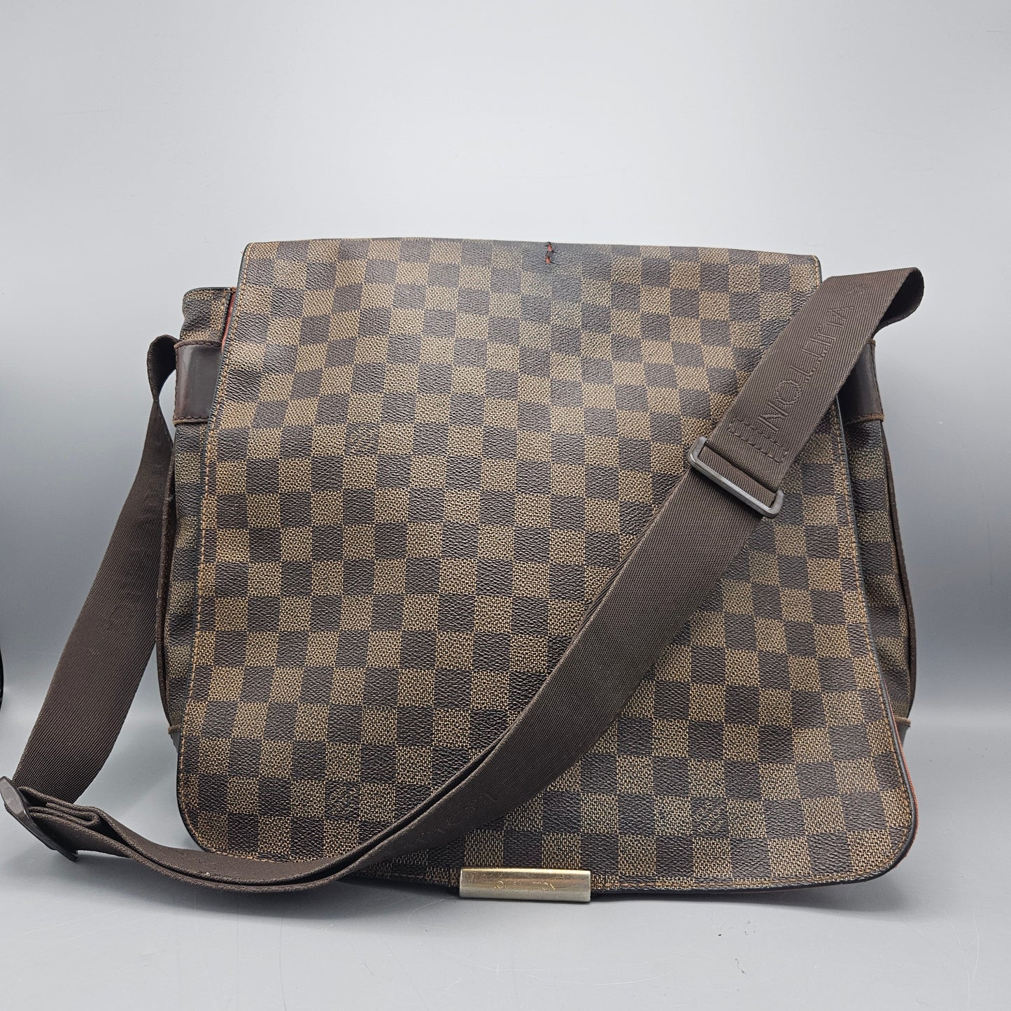 Louis Vuitton Bastille Damier Crossbody Bag Canvas Ebene Brown