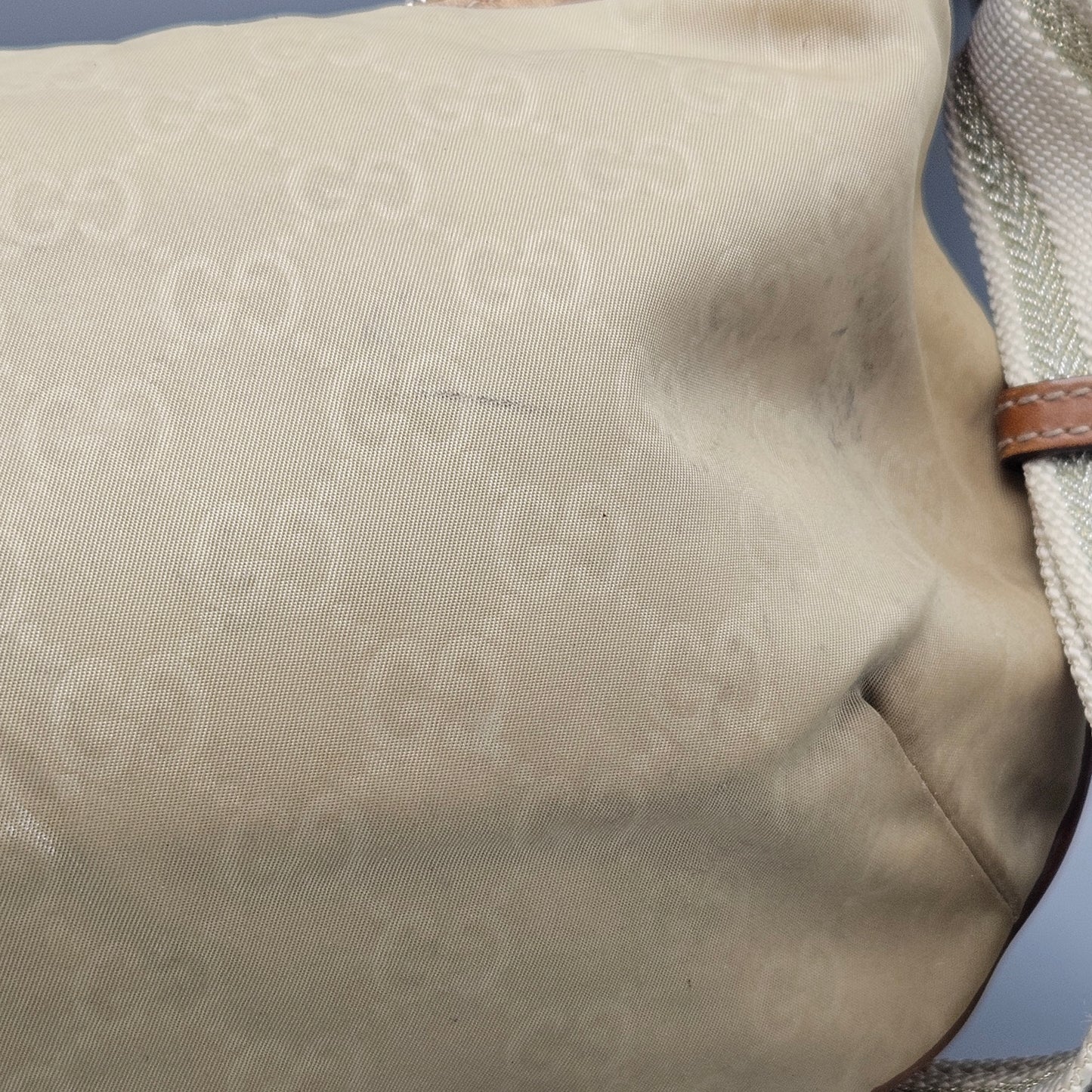 Tan Gucci Nylon Shoulder Bag