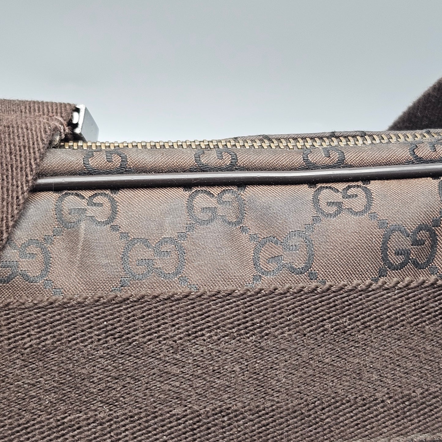 Gucci Crystal Monogram Belt Bag in Brown