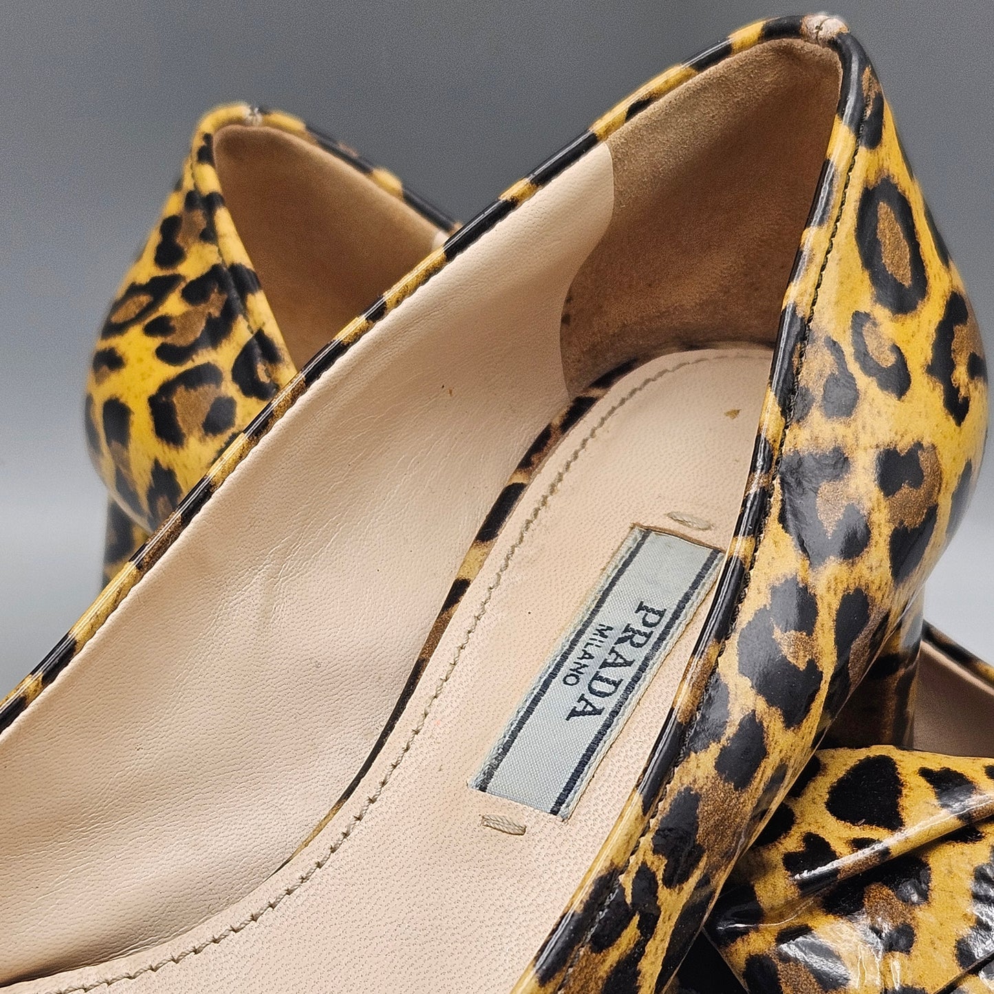 Prada Leopard Print Shoes Size 35 1/2 (US 5)