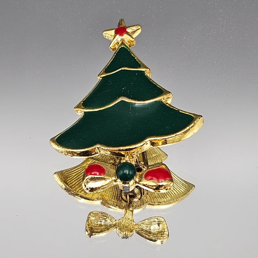 Vintage Christmas Tree Pin