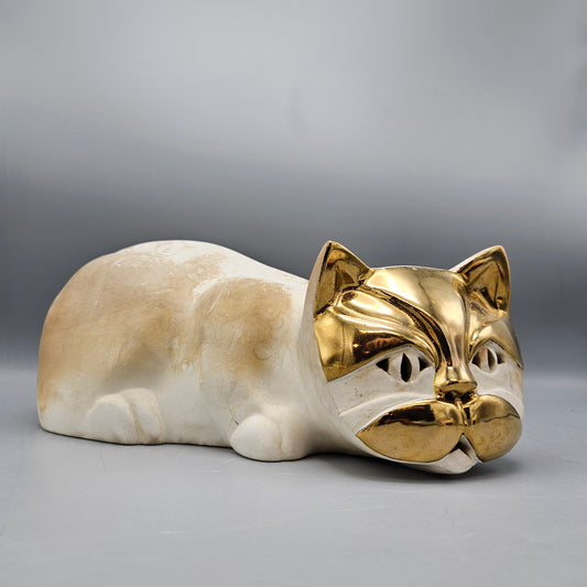 Pauline Pelletier Ceramic Cat Sculpture