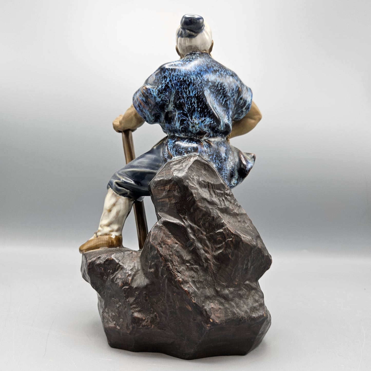 Chinese Ceramic Shiwan Ware "Mudmen" Woodcutter Figure