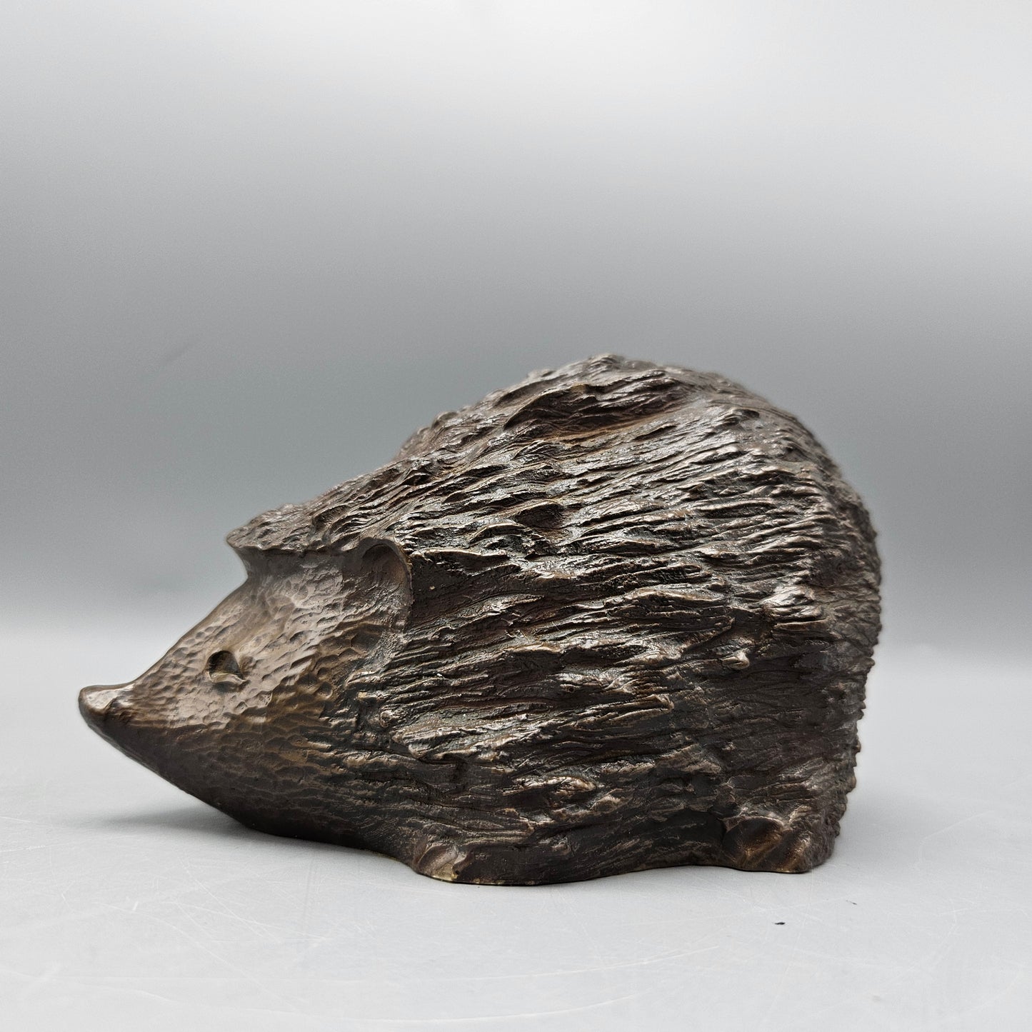 Richard Fisher Bronzed Resin Hedgehog Figure