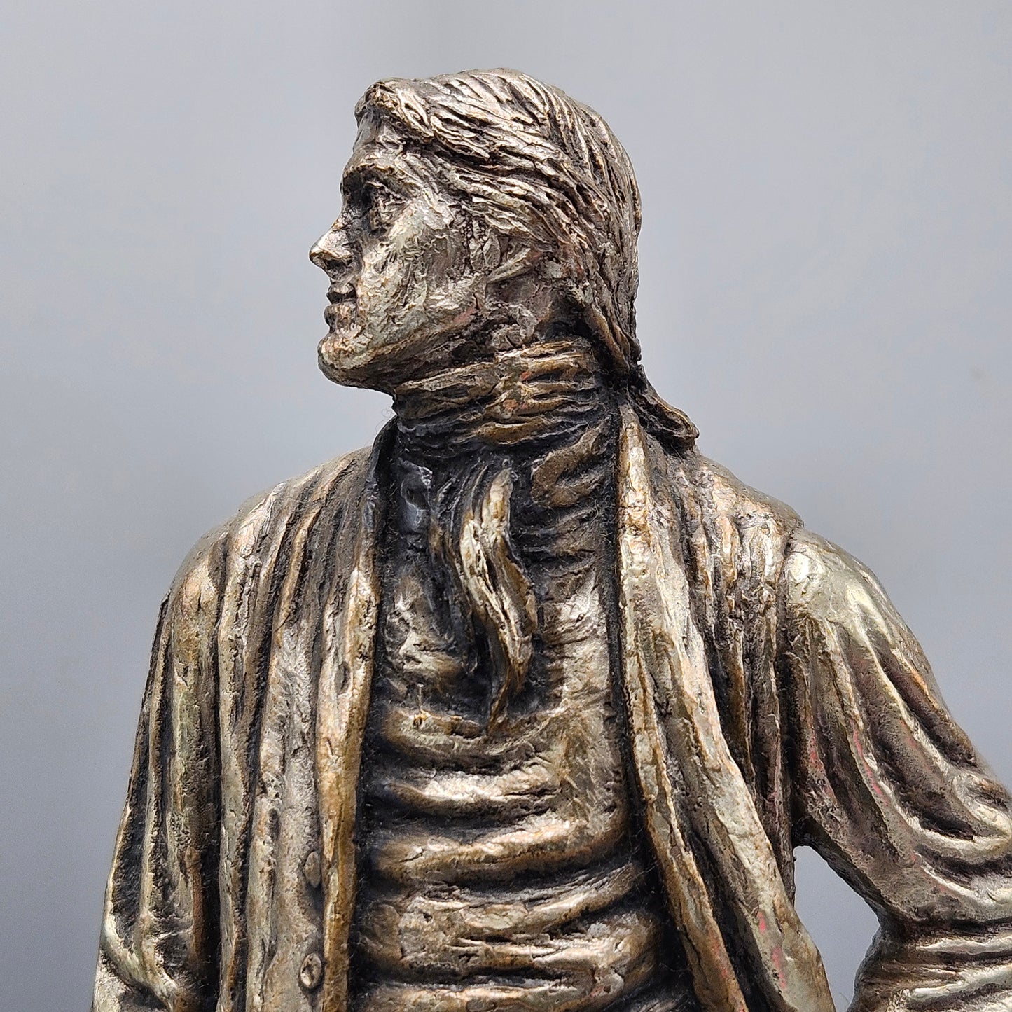 Thomas Jefferson Pewter Statue