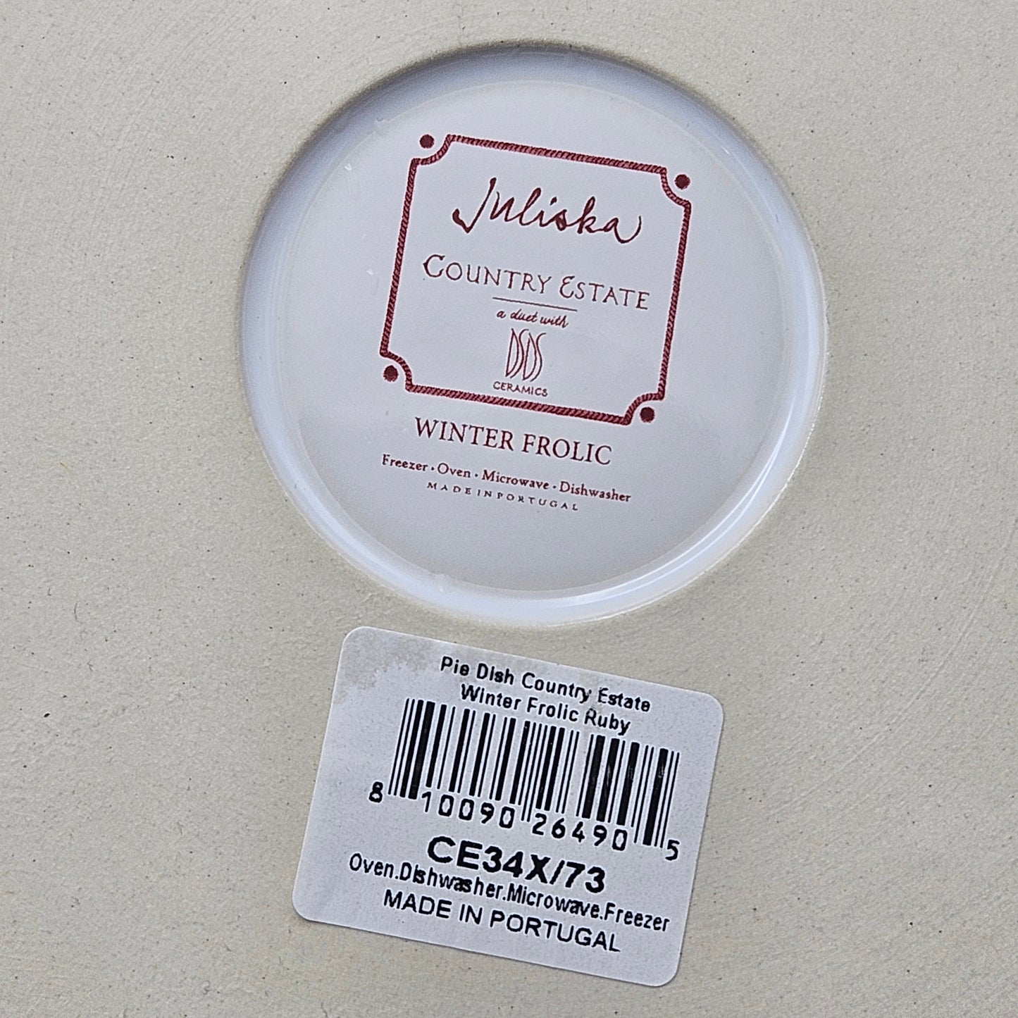 Juliska Country Estate Winter Frolic Pie Dish