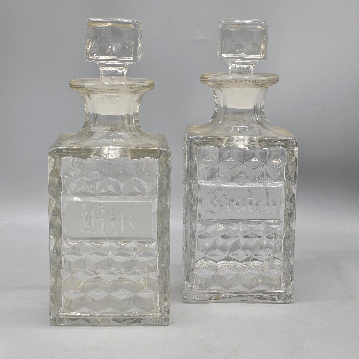 Two Fortoria American Decanters