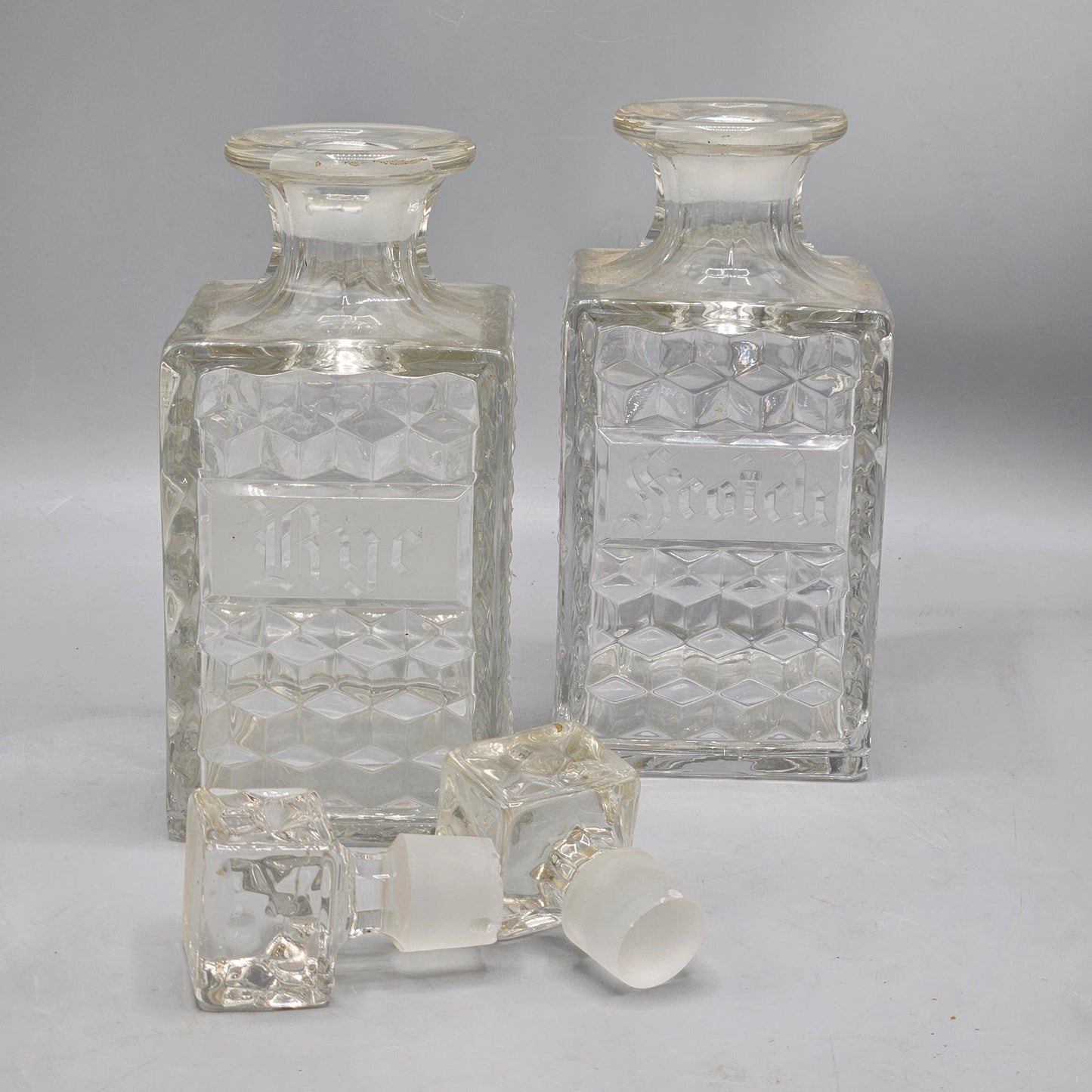 Two Fortoria American Decanters