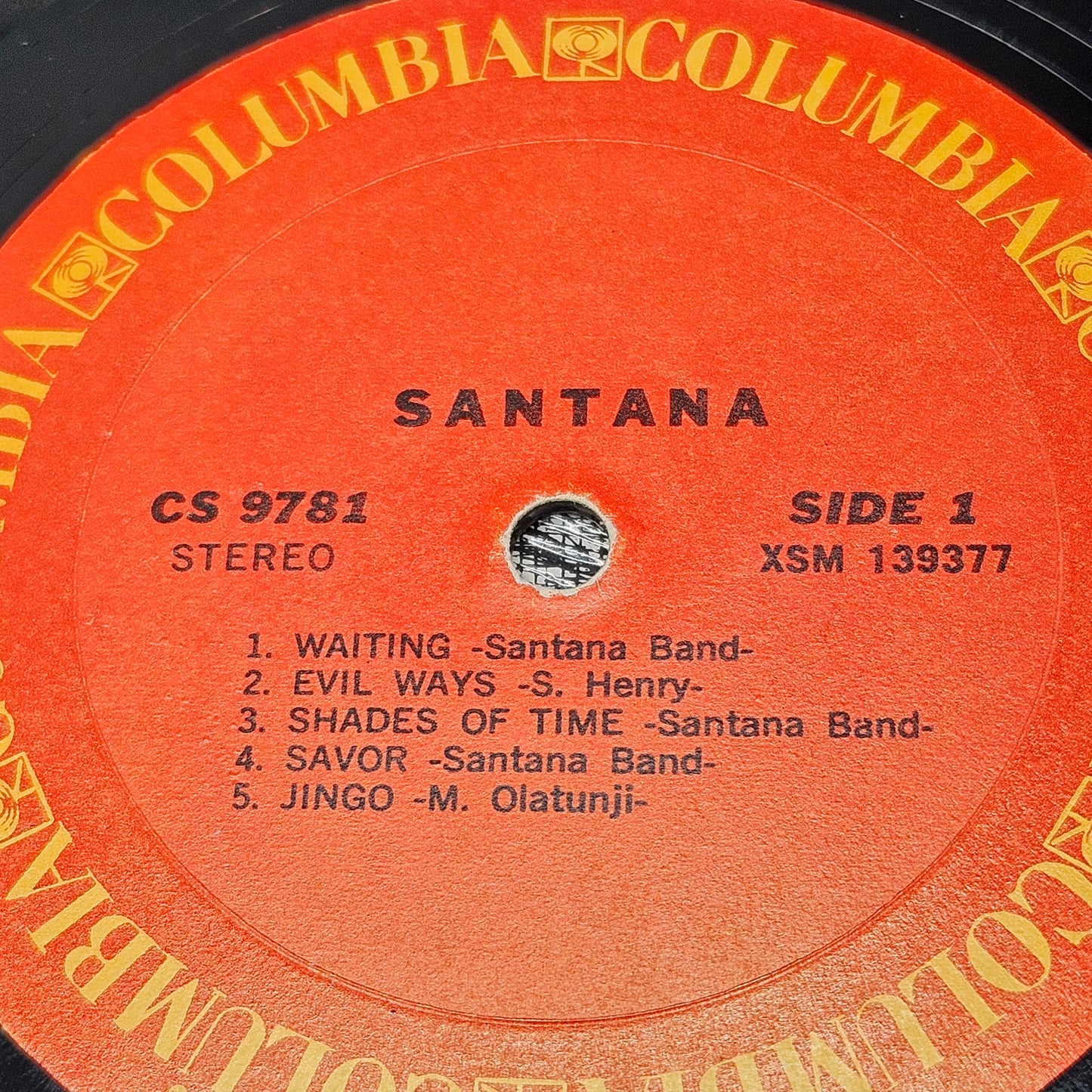 Vintage Vinyl LP -  Santana "Santana"