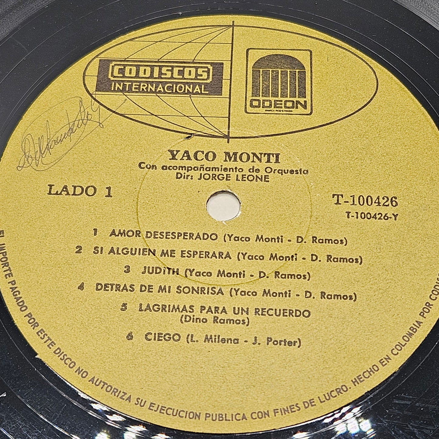 Vintage Vinyl LP -  Yaco Monti "Yaco Monti"