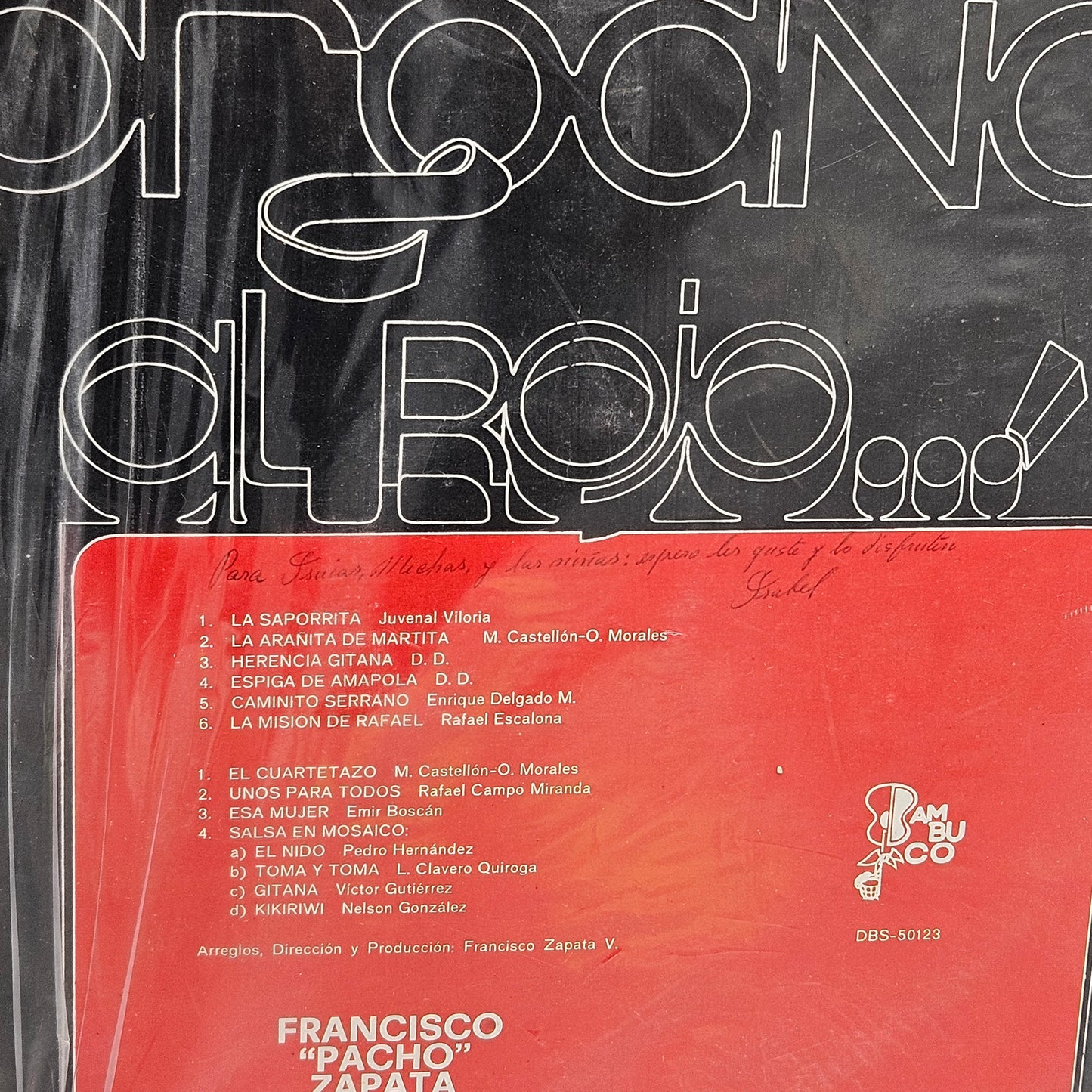 Vintage Vinyl LP - Francisco "Pacho" Zapata "Organo al Rojo"