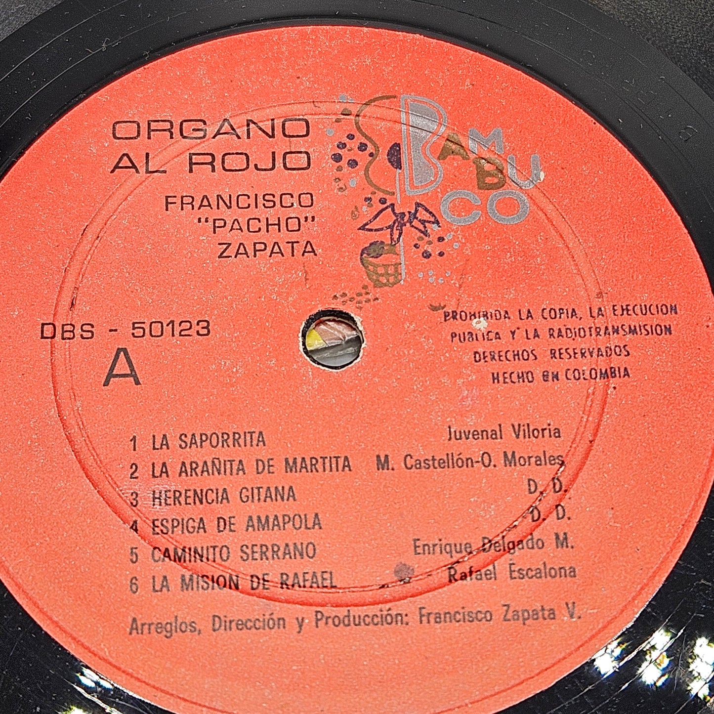 Vintage Vinyl LP - Francisco "Pacho" Zapata "Organo al Rojo"