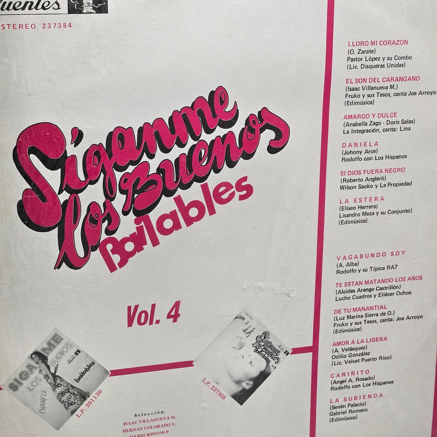 Vintage Vinyl LP - Siganme los Buenos Vol 4