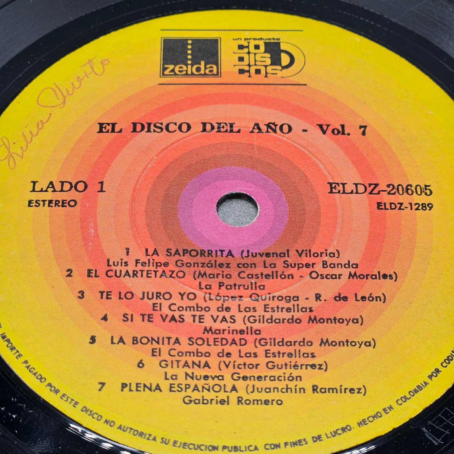 Vintage Vinyl LP - El Disco del Anno Vol 7