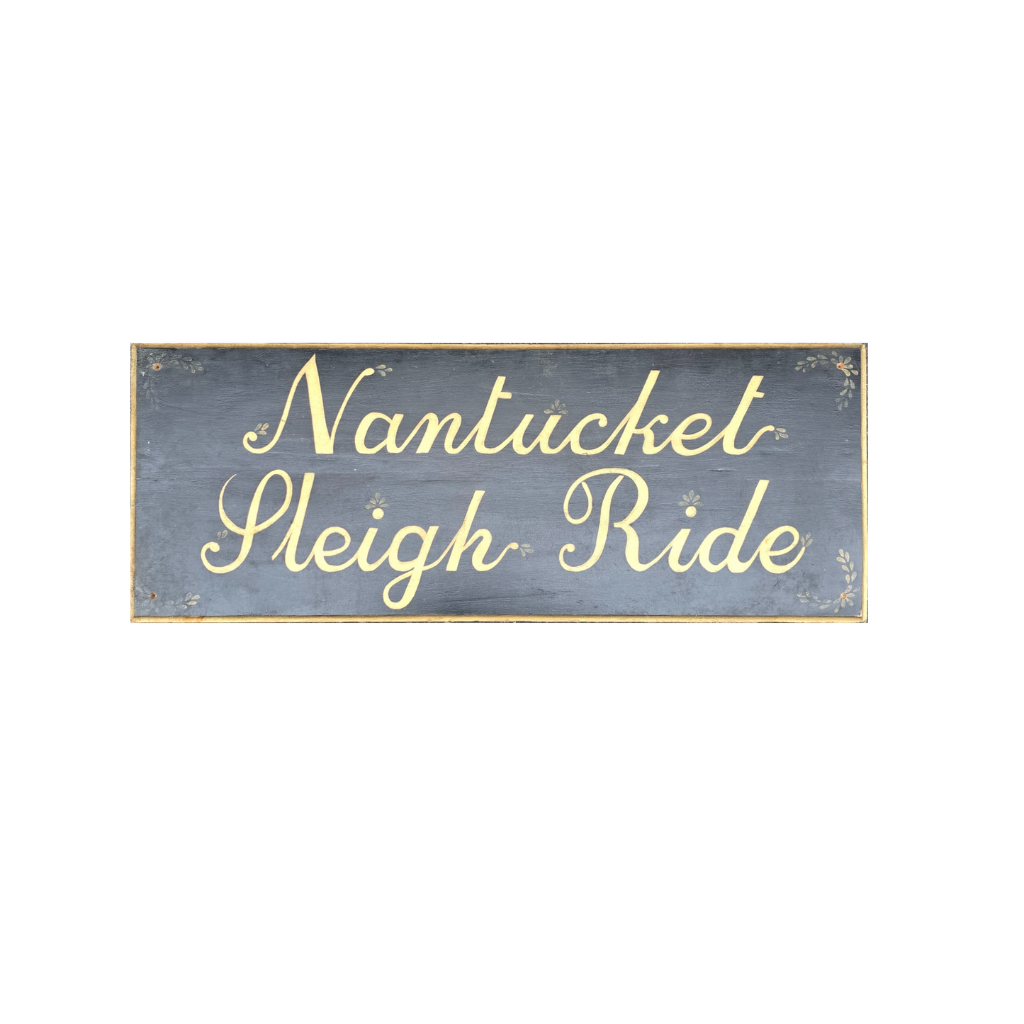 Vintage Wooden Nantucket Sleigh Ride Ride - Hand Painted