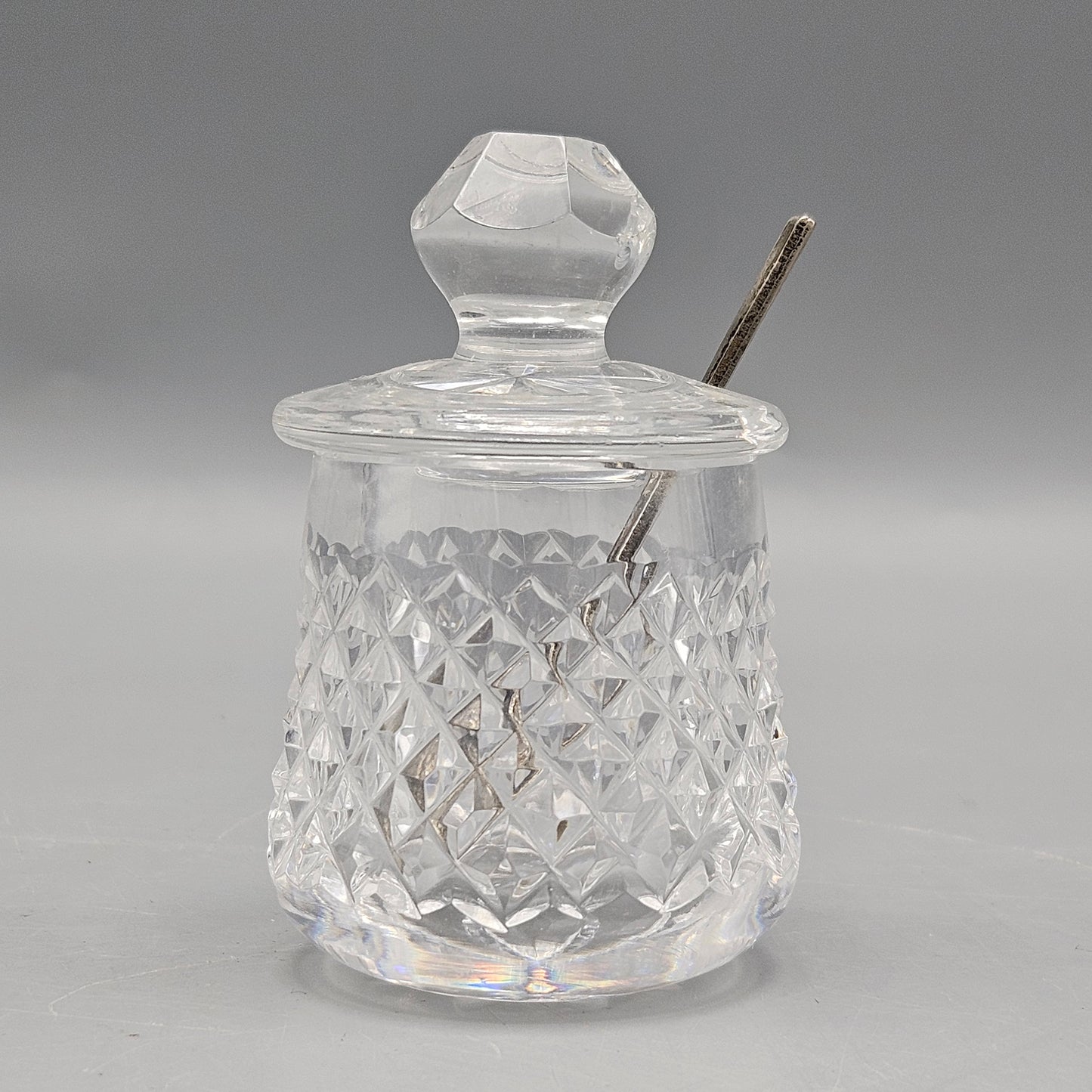 Waterford Crystal Alana Condiment Jar with Spoon