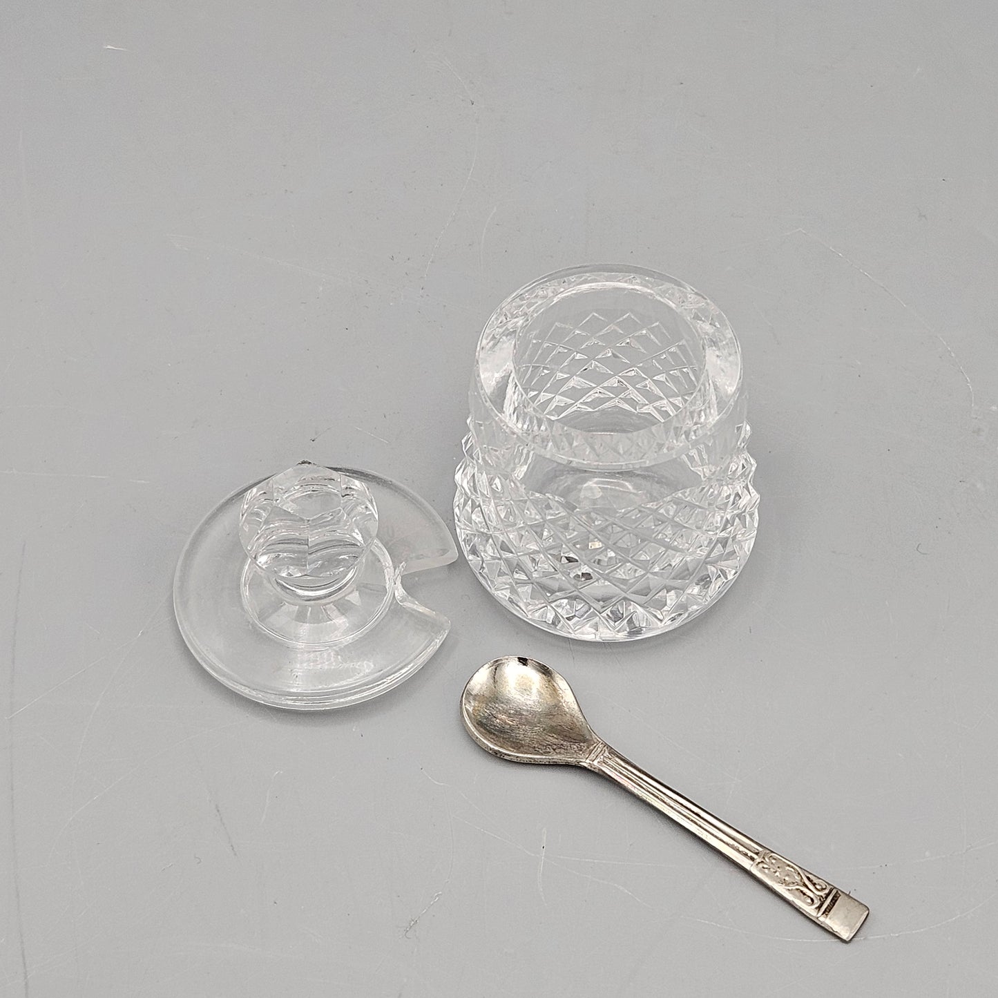 Waterford Crystal Alana Condiment Jar with Spoon