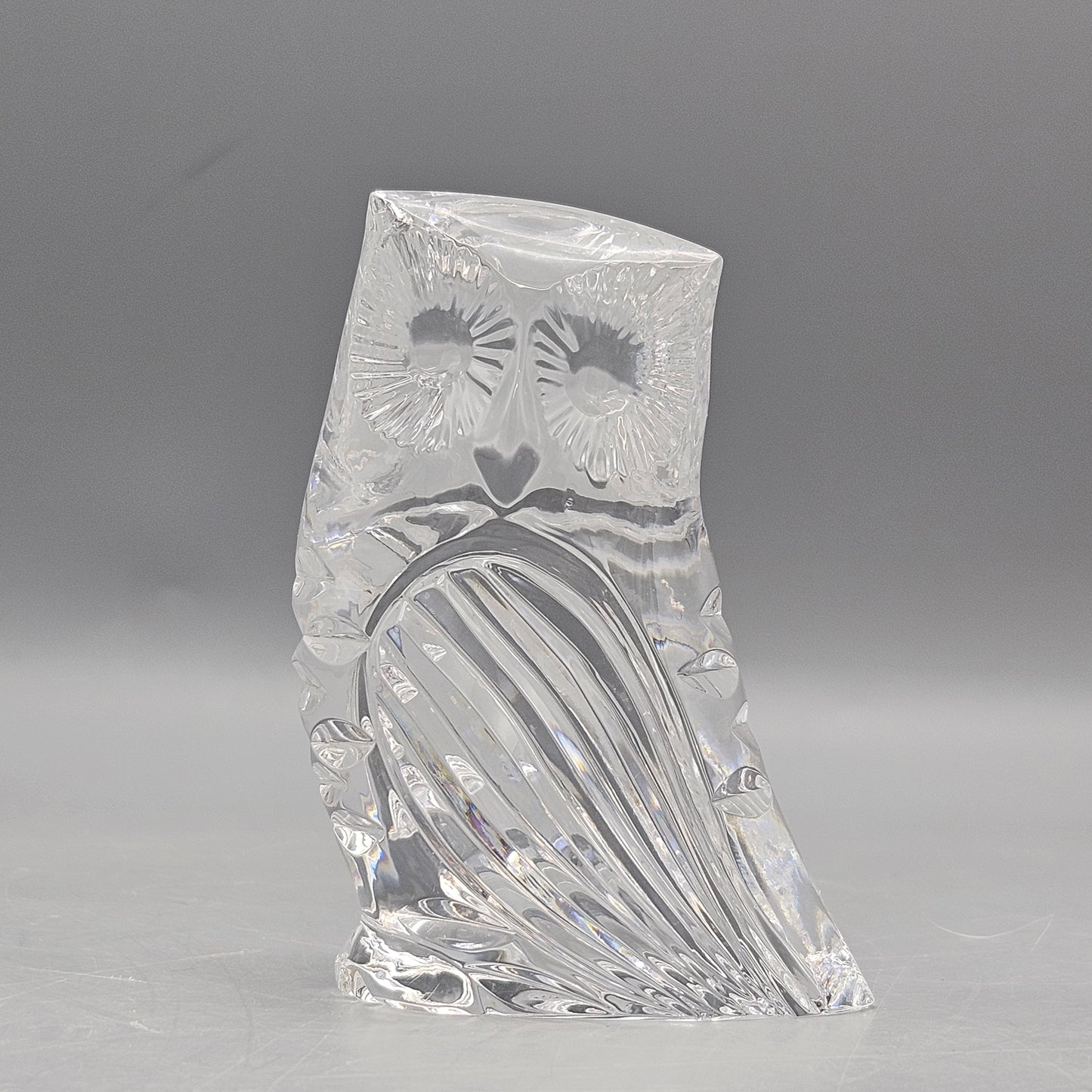 Waterford Crystal Owl Figural Paperweight