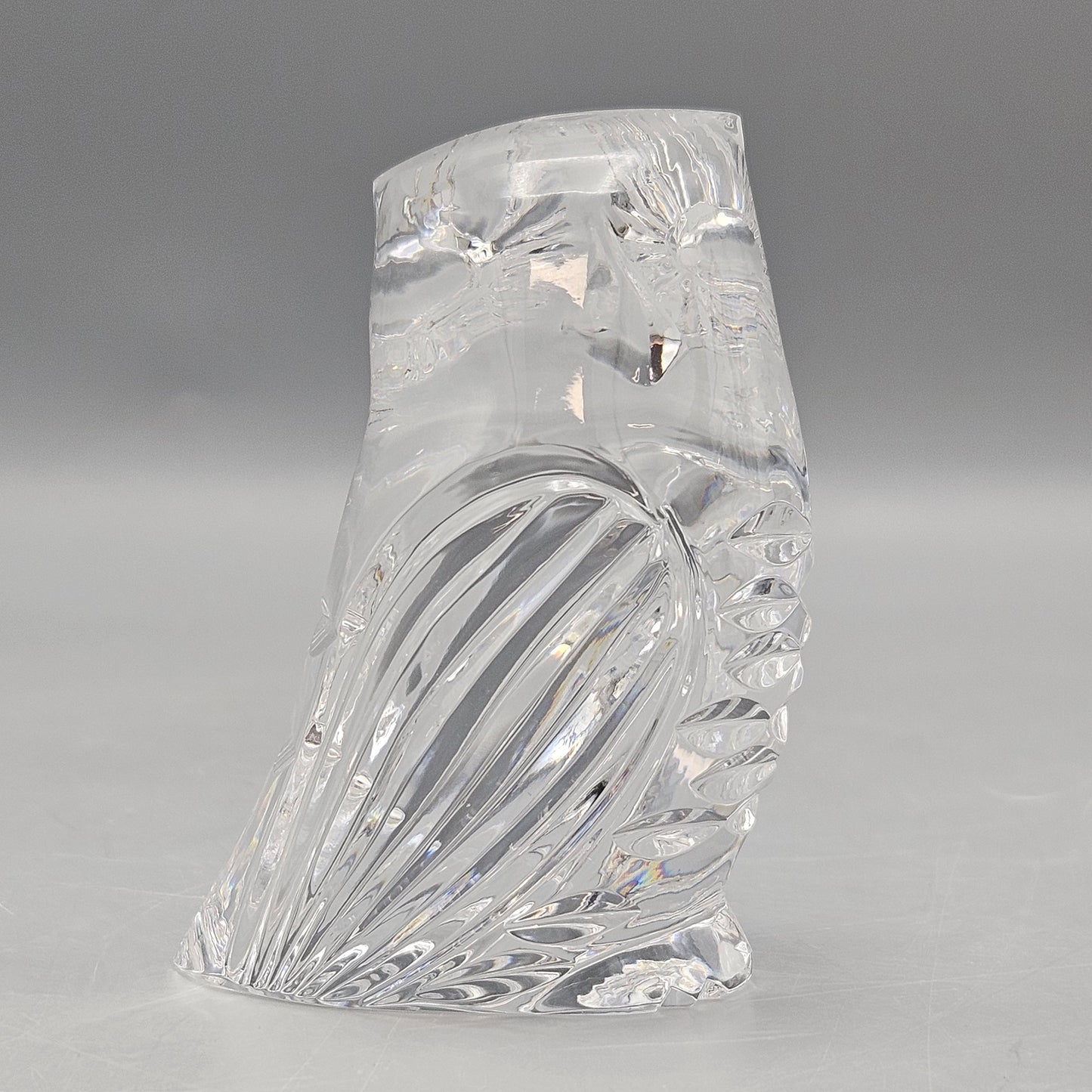 Waterford Crystal Owl Figural Paperweight