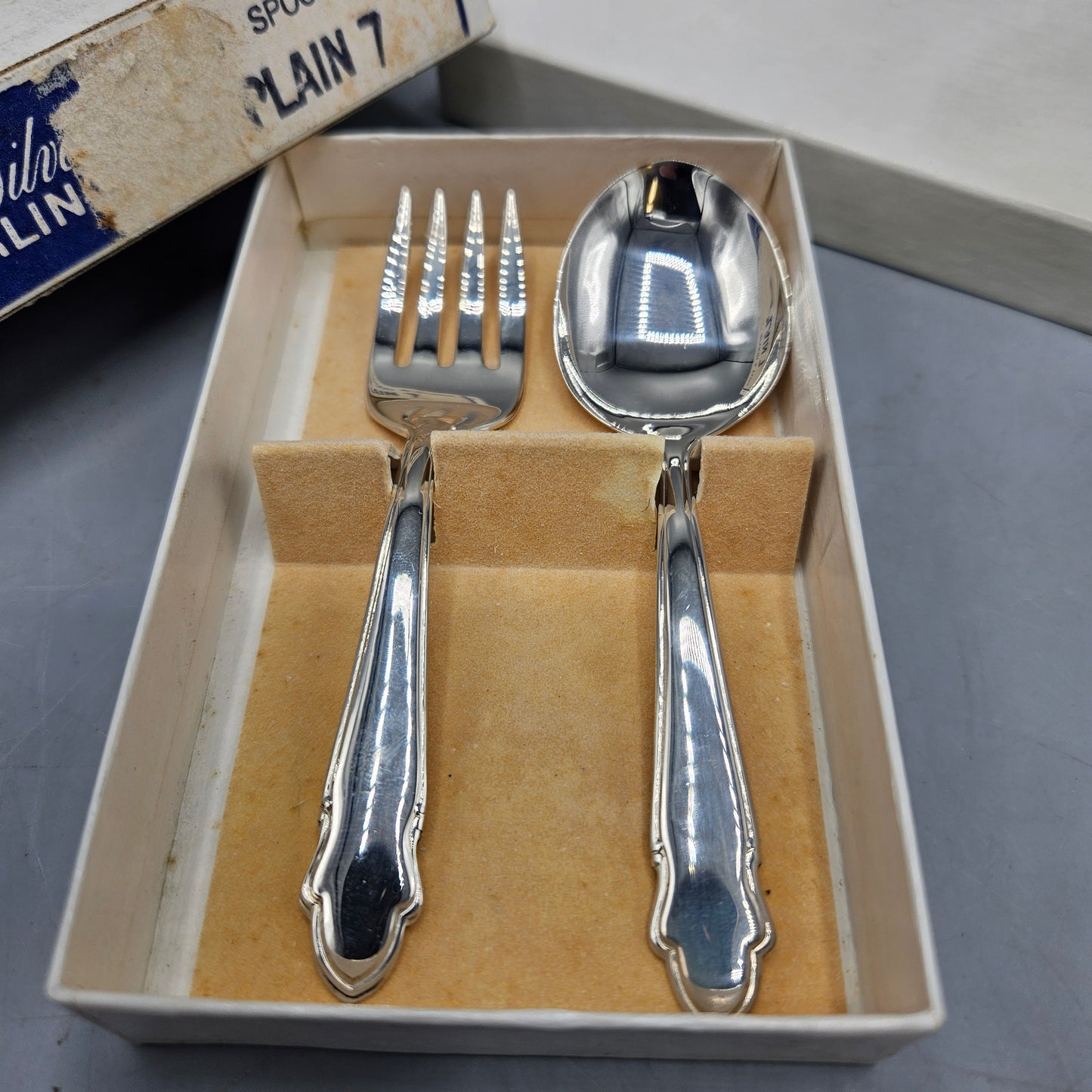 Empire Silver Sterling Childs Fork and Spoon