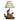 Resting Fox Figural Table Lamp with Shade