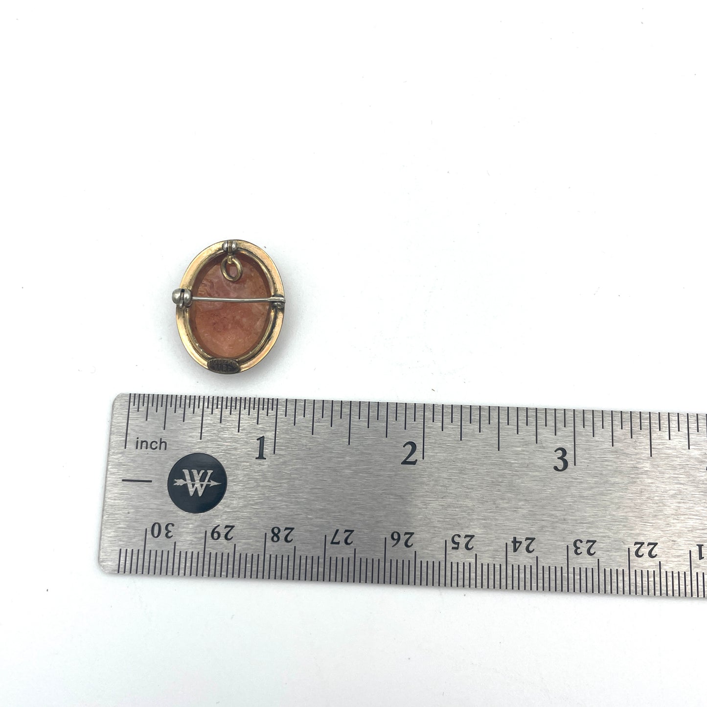 Vintage Gold-Filled Small Carved Cameo Pendant/Pin