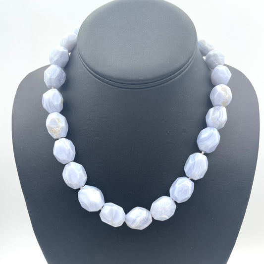 Blue Stone Beaded Necklace