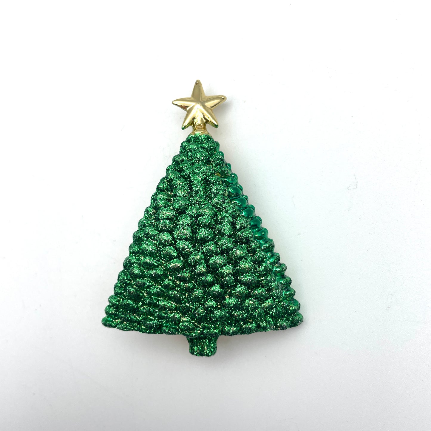 Vintage Sparkly Christmas Tree Pin