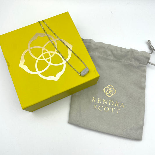 Kendra Scott Iridescent Drusy Pendant Necklace