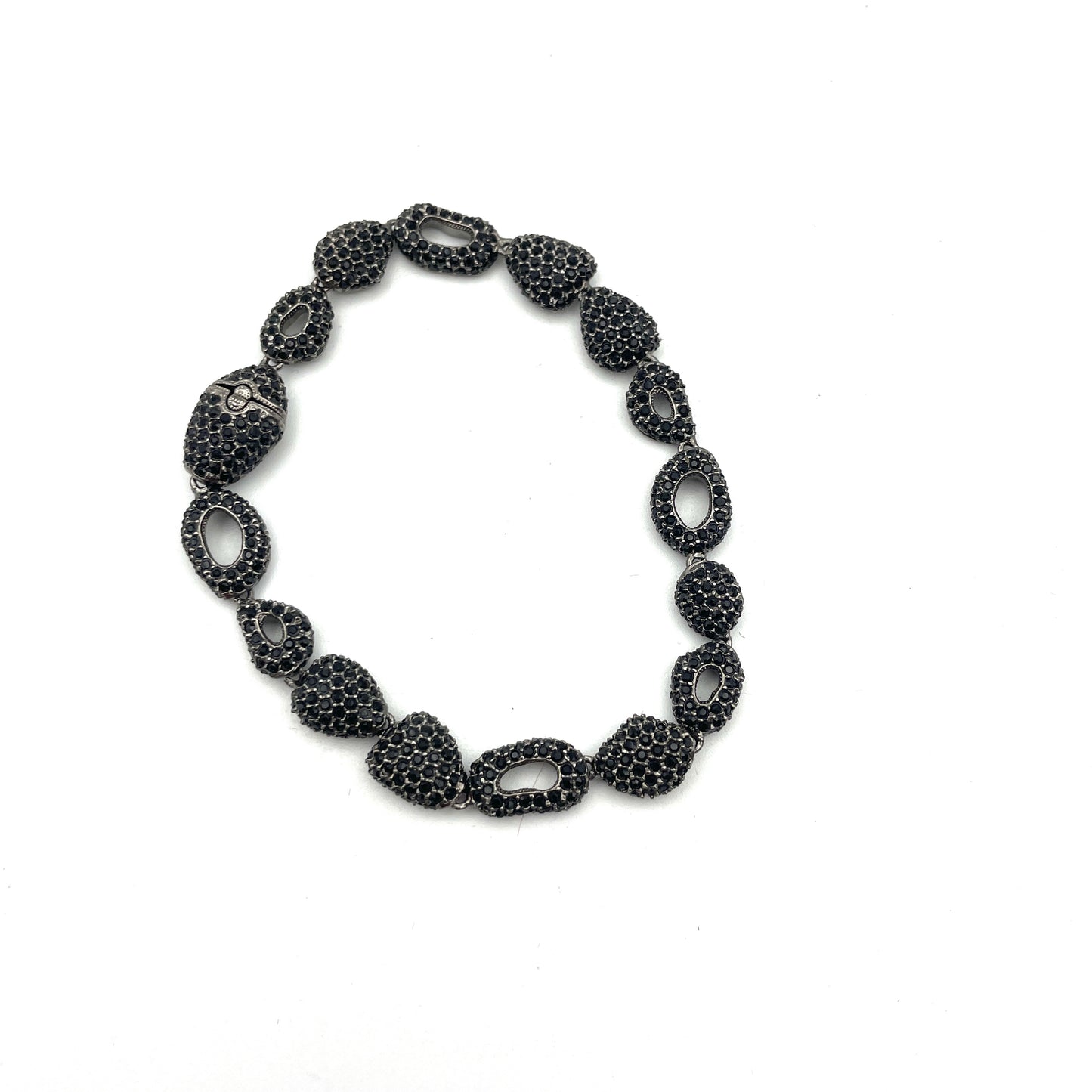 Black Crystal Tennis Bracelet