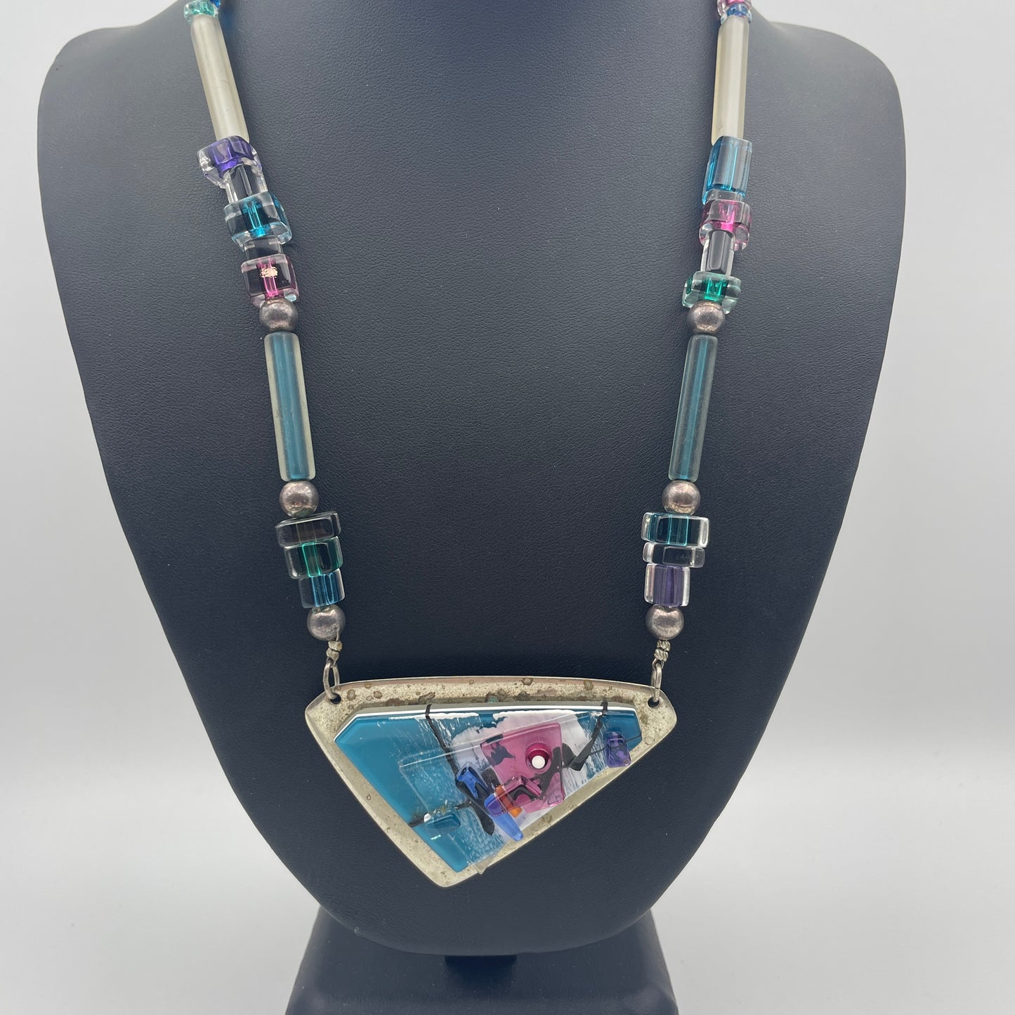 1980s Artisan Designer Necklace