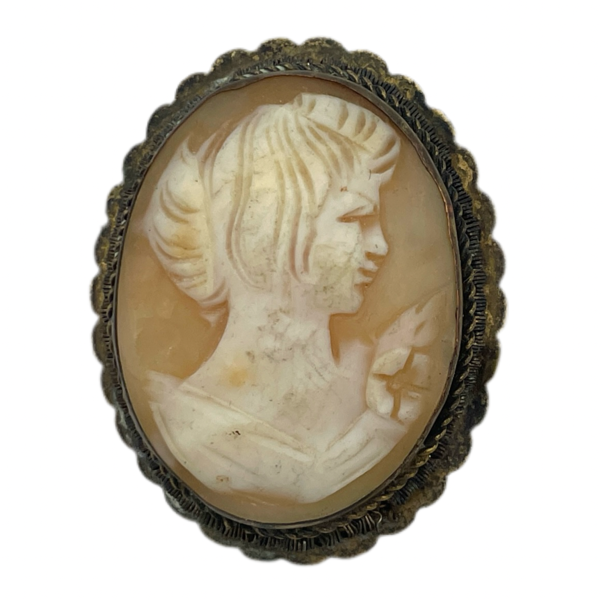 Vintage Carved Cameo Pendant/Pin