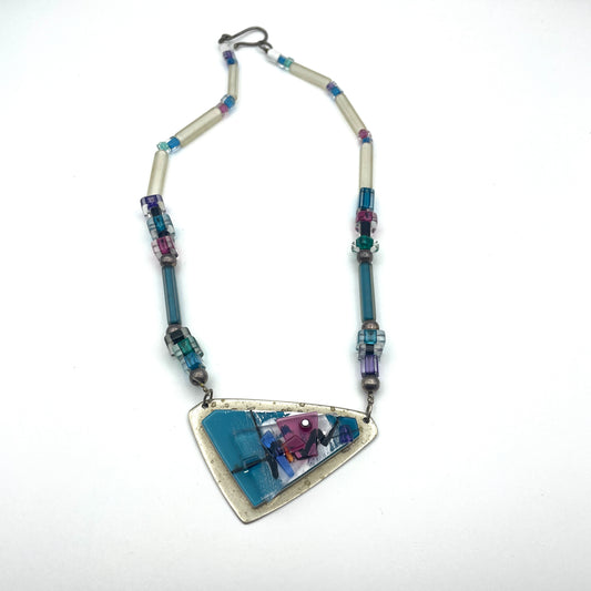 1980s Artisan Designer Necklace