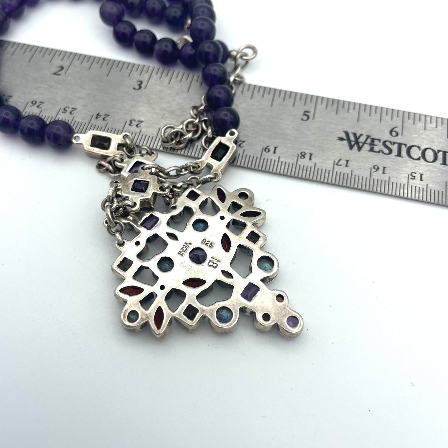 Nicky Butler Sterling Silver Purple Necklace with Pendant