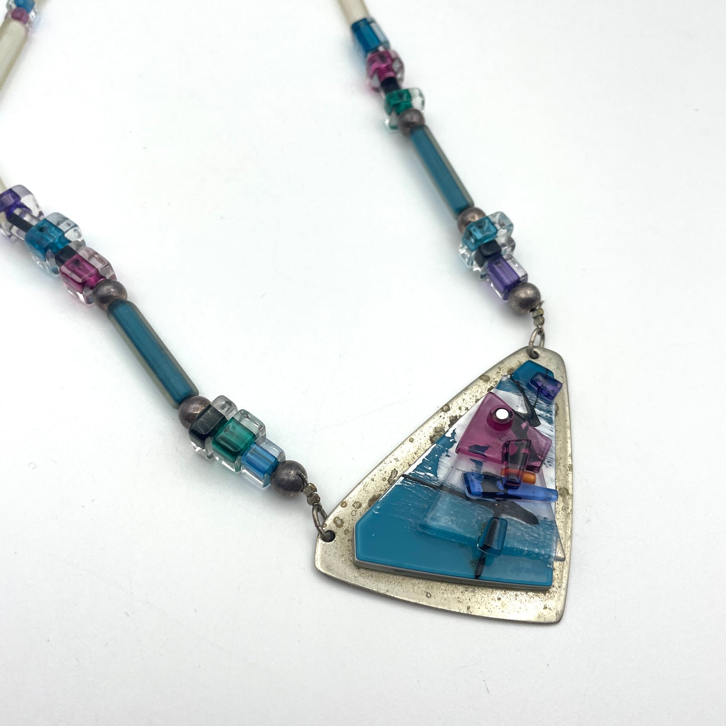 1980s Artisan Designer Necklace