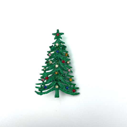 Vintage Retro Christmas Tree Pin