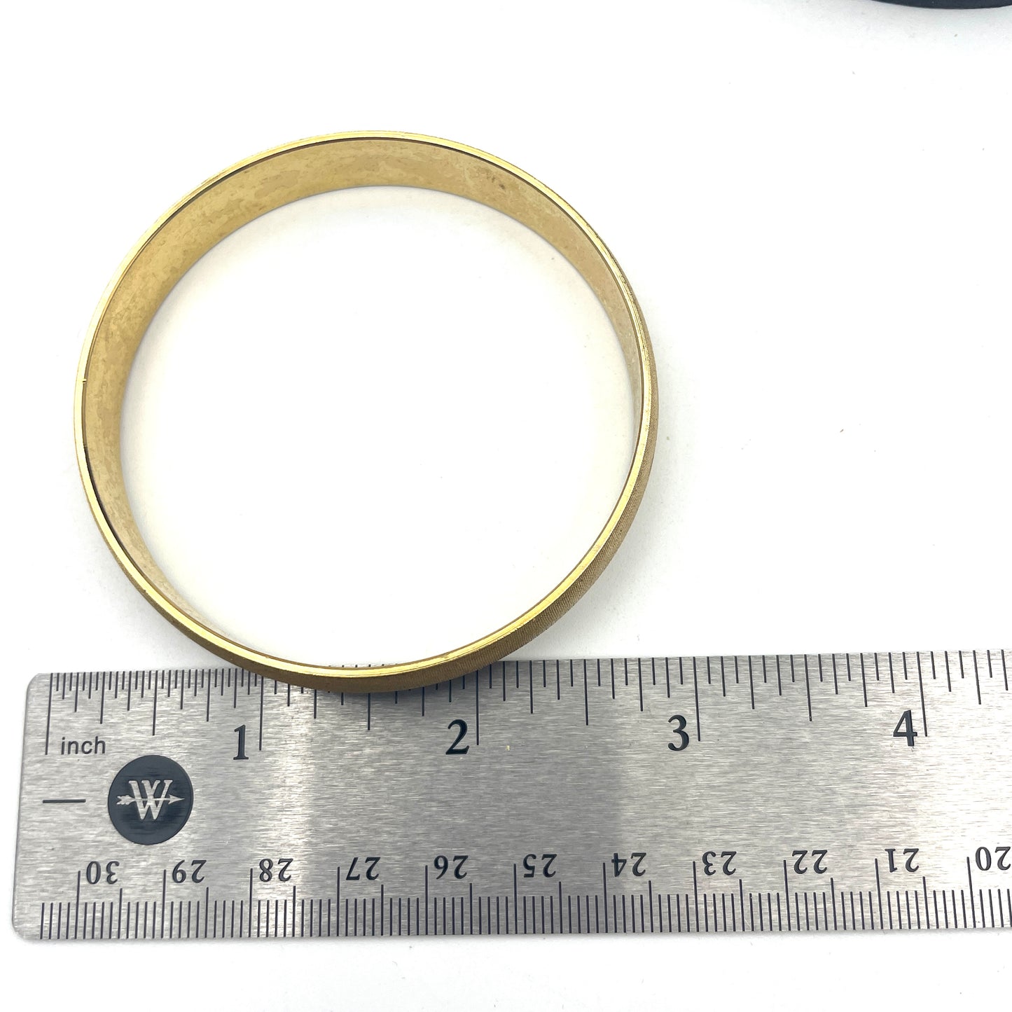 Brushed Gold Tone Bangle Bracelet