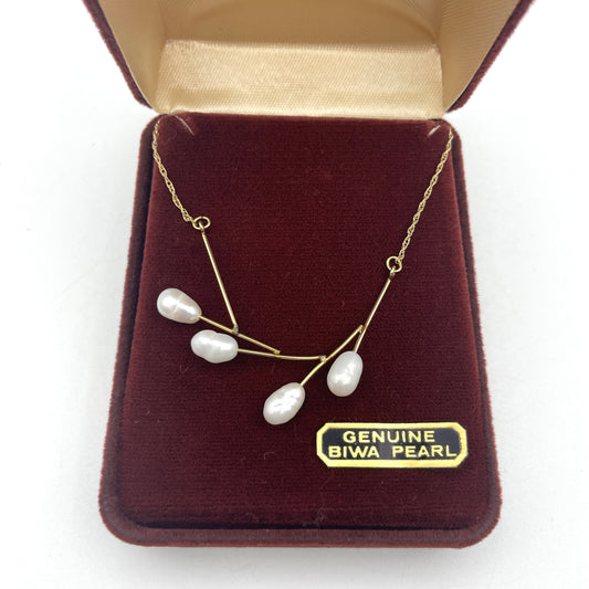 14K Gold & Pearl Necklace