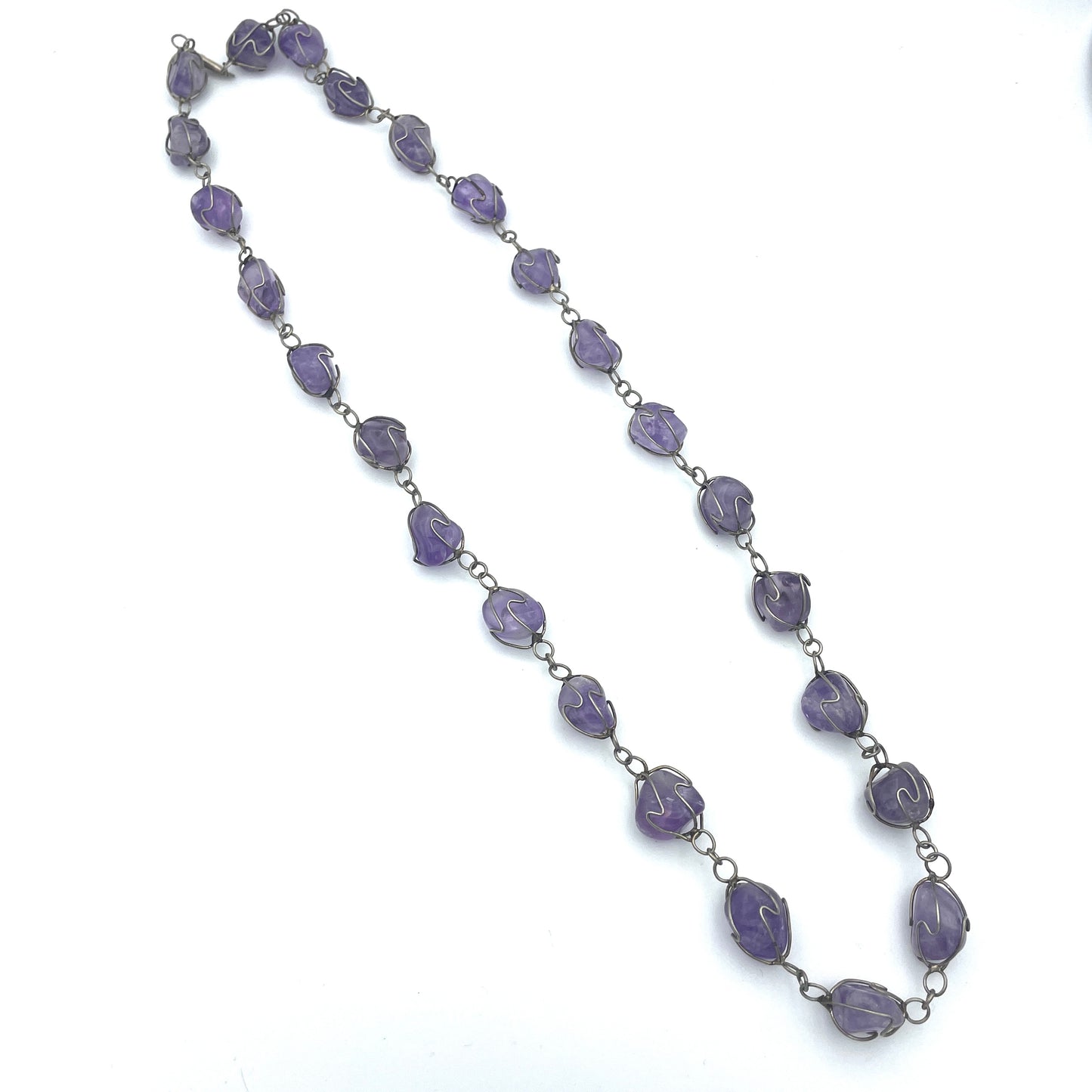 Amethyst Wire Wrapped Necklace