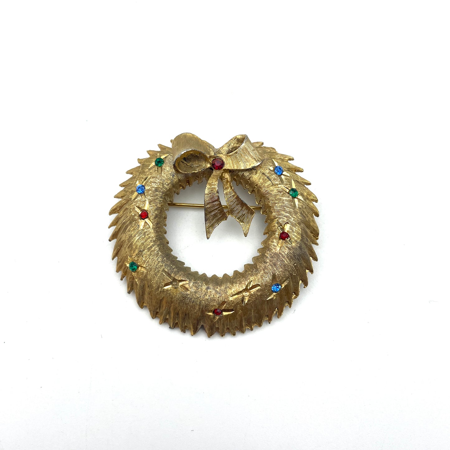 Vintage Christmas Wreath Pin