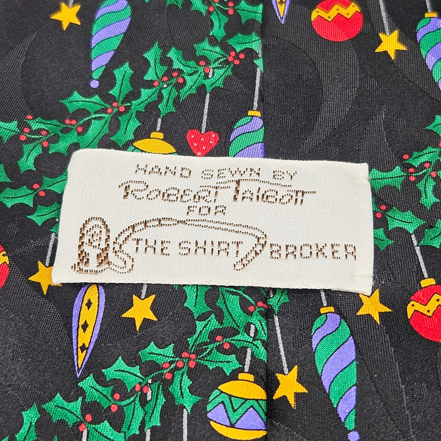 Vintage Robert Talbot Christmas Holiday Tie Neck Tie