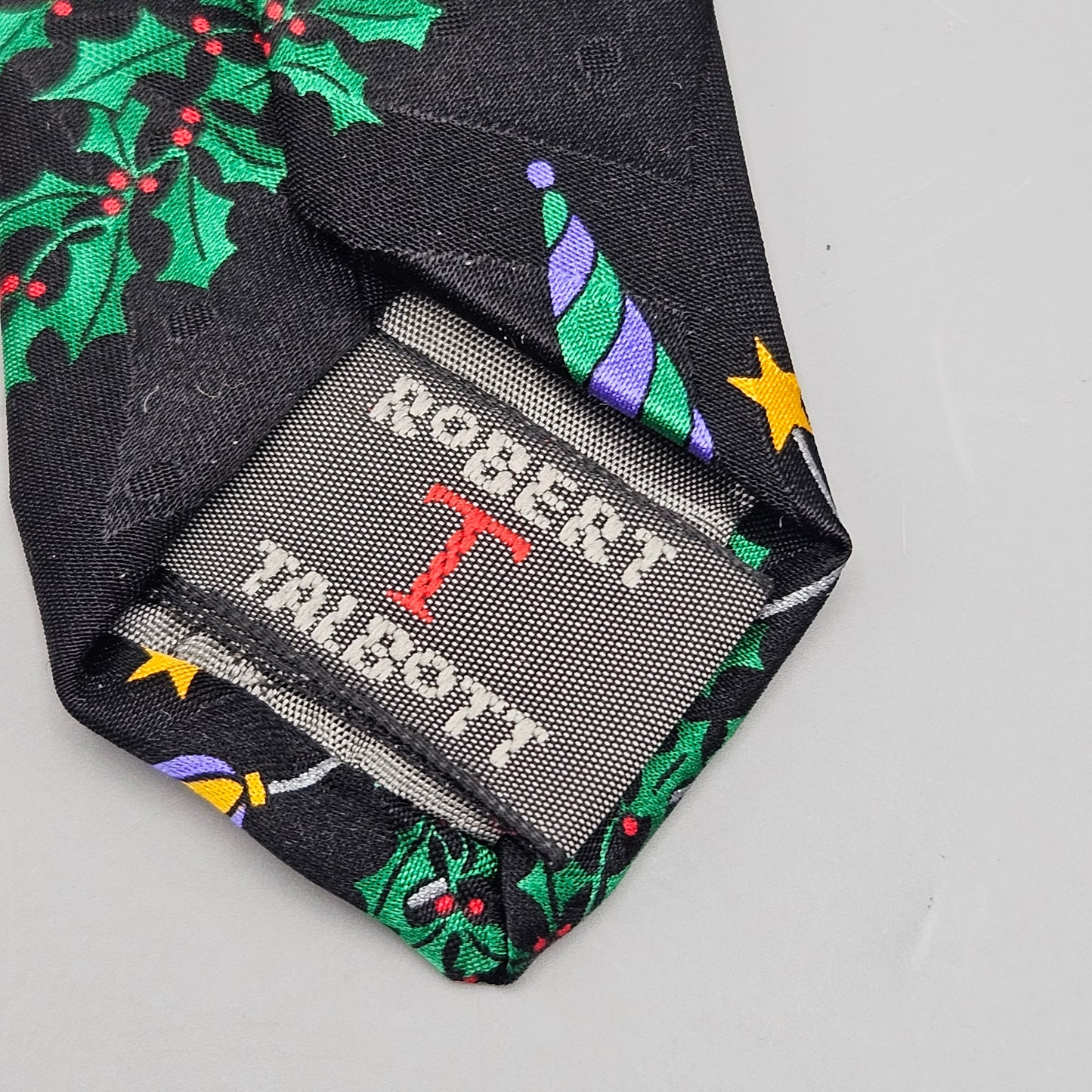 Vintage Robert Talbot Christmas Holiday Tie Neck Tie