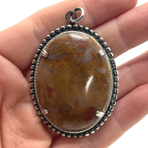 Vintage Large Natural Stone Pendant